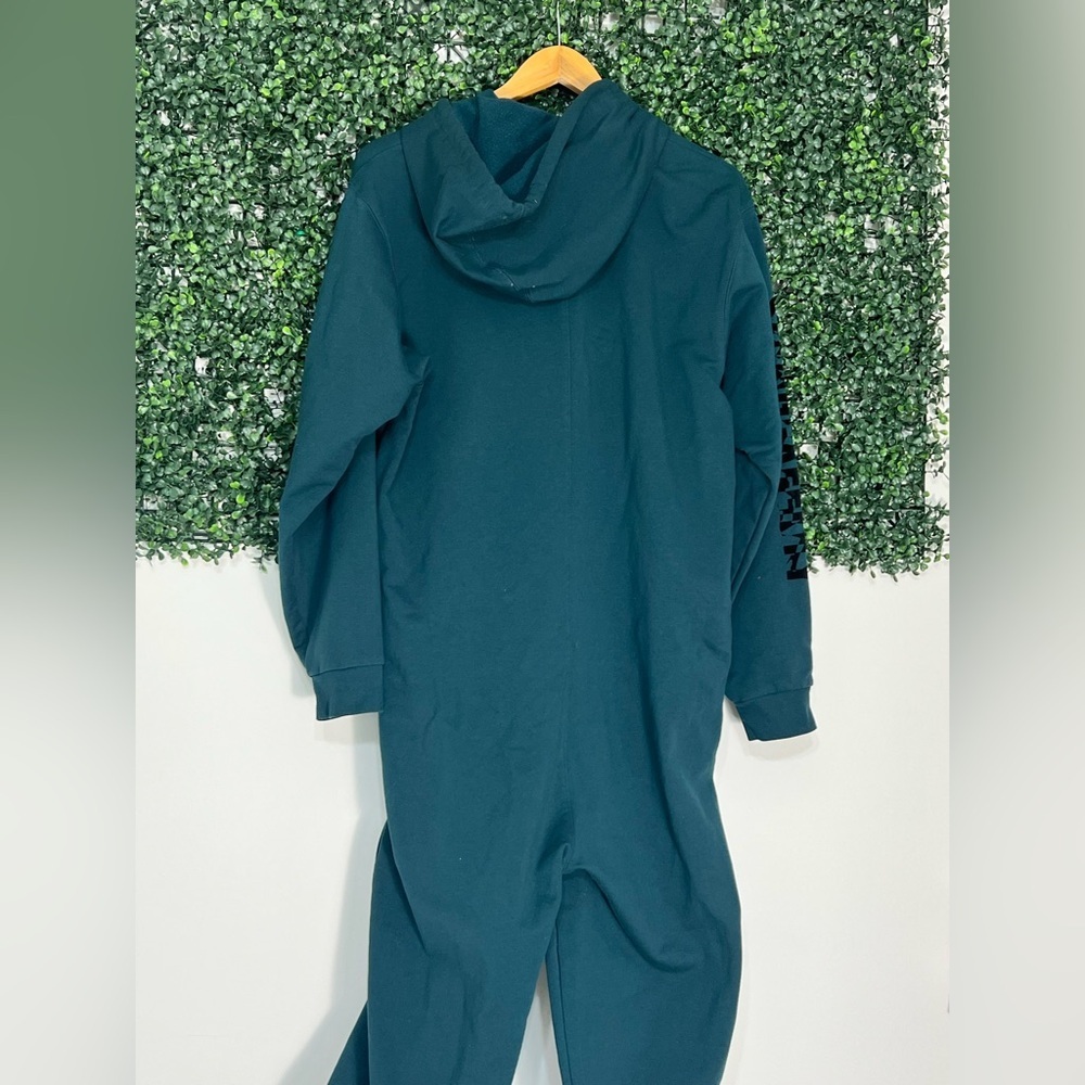 Savage X Fenty Green Zip Hooded Hunter Green Jumpsuit Size Large - Picture 11 of 16